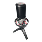 CHERRY UM 6.0 ADVANCED Black/Silver USB Desk Microphone with Shock Mount