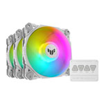 Asus TUF Gaming TF120 ARGB White Triple Pack 120mm with ARGB Controller