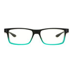 GUNNAR Optiks Cruz Anti Blue/UV Computer Glasses Onyx Teal, Clear Tint Unisex