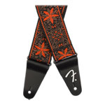 Fender Pasadena Woven Strap, Orange Wallflower, 2"