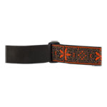 Fender Pasadena Woven Strap, Orange Wallflower, 2"