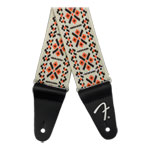 Fender Pasadena Woven Strap, Lattice Orange, 2"