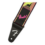 Fender 2" Neon Monogrammed Strap (Pink and Yellow)