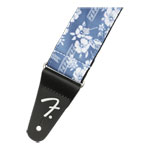 Fender Hawaiian Strap, 2", Blue Floral