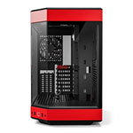 HYTE Y60 Red 3-Piece Tempered Glass Dual Chamber Mid-Tower ATX Case
