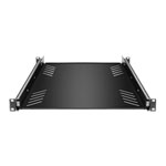 Adam Hall 19" Parts 87556 19" Rack Tray 1U with Pull-Out Rails