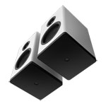 NZXT Relay White Desktop Stereo Gaming Speakers