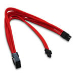 Xclio Red 6+2 Pin Braided PCIe Cable