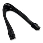 Xclio Black 6+2 Pin Braided PCIe Cable