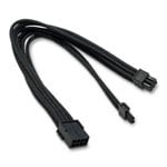 Xclio Black 6+2 Pin Braided PCIe Cable