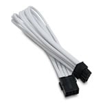 Xclio White 6+2 Pin Braided PCIe Cable