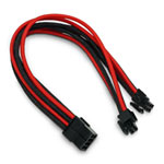 Xclio Black and Red 4+4 Pin Braided EPS Cable