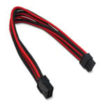 Xclio Black and Red 8 Pin Braided EPS Cable