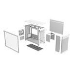 ASUS PRIME AP201 MicroATX White Open Box Gaming Case