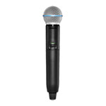 Shure GLXD2+/B58=-Z4 Digital Wireless Dual Band Handheld Transmitter with BETA®58A Vocal Microphone