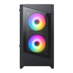 CiT Level 1 Black Tempered Glass MicroATX Case