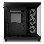 NZXT H6 Flow RGB Black Compact Dual-Chamber Tempered Glass Case inc 3x RGB Fans