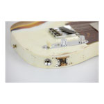 Fender 2023 Limited Edition Reverse 1960 Tele Custom Shop Heavy Relic, Aged Olympic White 3-Colour
