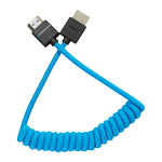 Kondor Blue Full HDMI Coiled Cable 12 To 24-Inch