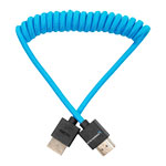 Kondor Blue Full HDMI Coiled Cable 12 To 24-Inch