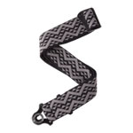 D'Addario Auto Lock Guitar Strap Black Padded Geometric