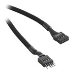 CableMod ModFlex 30cm Black Sleeved Audio Cable Extension