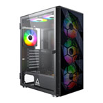 Montech X3 MESH Compact Black High Airflow Tempered Glass Gaming Case ATX inc 6x RGB HAF Fans