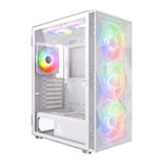 Montech X3 MESH White High Airflow Tempered Glass Gaming Case ATX inc 6x RGB Fans