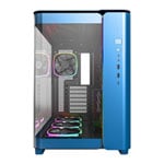 Montech KING 95 PRO Blue Mid Tower TG Dual Chamber PC Case inc 10 Fan Hub