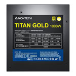 Montech TITAN GOLD 1000W 80+ GOLD PCIE 5 Fully Modular Power Supply/PSU ATX3.0
