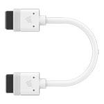 CORSAIR iCUE LINK 100mm Straight/Straight Cables - White