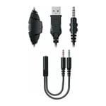 Xclio RGB Over-Ear Noise Cancelling Gaming Headset USB Black PC/Console