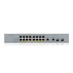 Zyxel 16-Port GS1350-18HP Smart Managed PoE Gigabit Switch with GbE Uplink