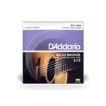 D'Addario EJ13 80/20 Bronze Acoustic Guitar Strings, Custom Light, 11-52