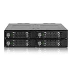 ICY DOCK ToughArmor 4 Bay M.2 NVMe SSD PCIe 4.0 Mobile Rack Enclosure for External 5.25" Drive Bay