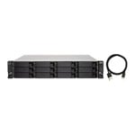 QNAP TL-R1200C-RP 12bay Rackmount USB 3.2 Gen 2 Type-C High-Capacity JBOD Storage Enclosure