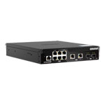 QNAP 10-Port Layer 2 Web Managed Half-Width Rackmount Switch for SMB Network Deployment