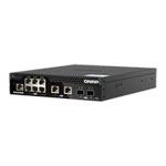 QNAP 10-Port Layer 2 Web Managed Half-Width Rackmount Switch for SMB Network Deployment