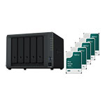 Synology 5 Bay DS1522+ Desktop NAS Unit with 2 M.2 Slots + 5x 4TB Synology HAT3300 HDD