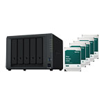 Synology 5 Bay DS1522+ Desktop NAS Unit with 2 M.2 Slots + 5x 8TB Synology HAT3310 HDD