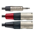 Stagg 3.5mm Jack to 2 x XLR Cable (3 Metres/10 Feet)