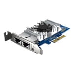 QNAP QXG-10G2T-X710 2-Port PCIe Gen3 x4 10GbE NBASE-T Network Expansion Card