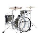 (Open Box) Ludwig 50th Anniversary Vistalite FAB 22x14", 13x9", 16x16" Shell Pack Smoke/Clear Swirl