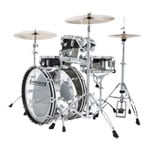 (Open Box) Ludwig 50th Anniversary Vistalite FAB 22x14", 13x9", 16x16" Shell Pack Smoke/Clear Swirl