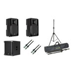 RCF Digital Active Speaker System Bundle