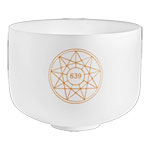 Meinl Sonic Energy Solfeggio Crystal Singing Bowl 10"", Fa 639 Hz, Note D#4