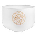Meinl Sonic Energy Solfeggio Crystal Singing Bowl 10"", Ut 396 Hz, Note G4