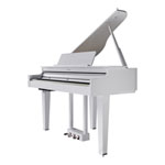 Roland GP-6 Digital Baby Grand Piano with Bench - Polished White