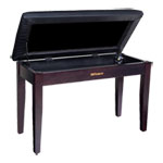 Roland RPB-D100RW Duet Piano Bench with Storage Compartment, Rosewood
