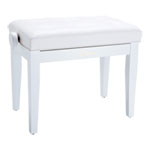 Roland RPB-300WH Piano Bench, Satin White, Vinyl Seat